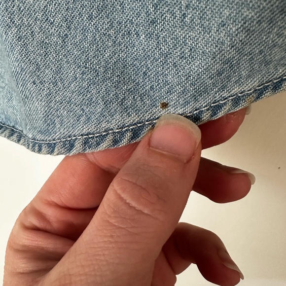 Vtg Denim Button-Up Shirt - Picture 5 of 6